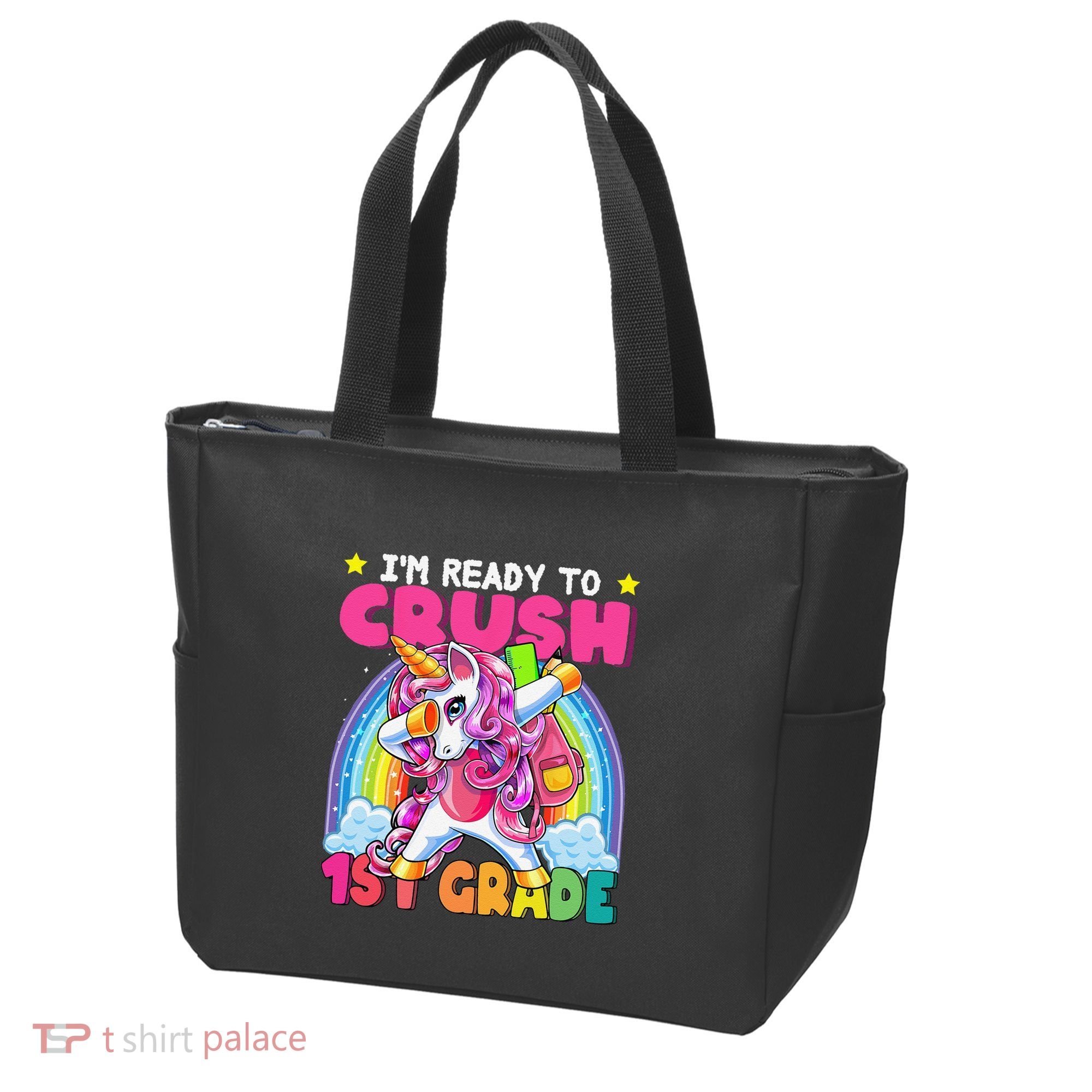 Crush 1st Grade Dabbing Unicorn Back To School Gift Tote Bag