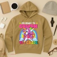 Crush 1st Grade Dabbing Unicorn Back To School Gift Hoodie thumb 3