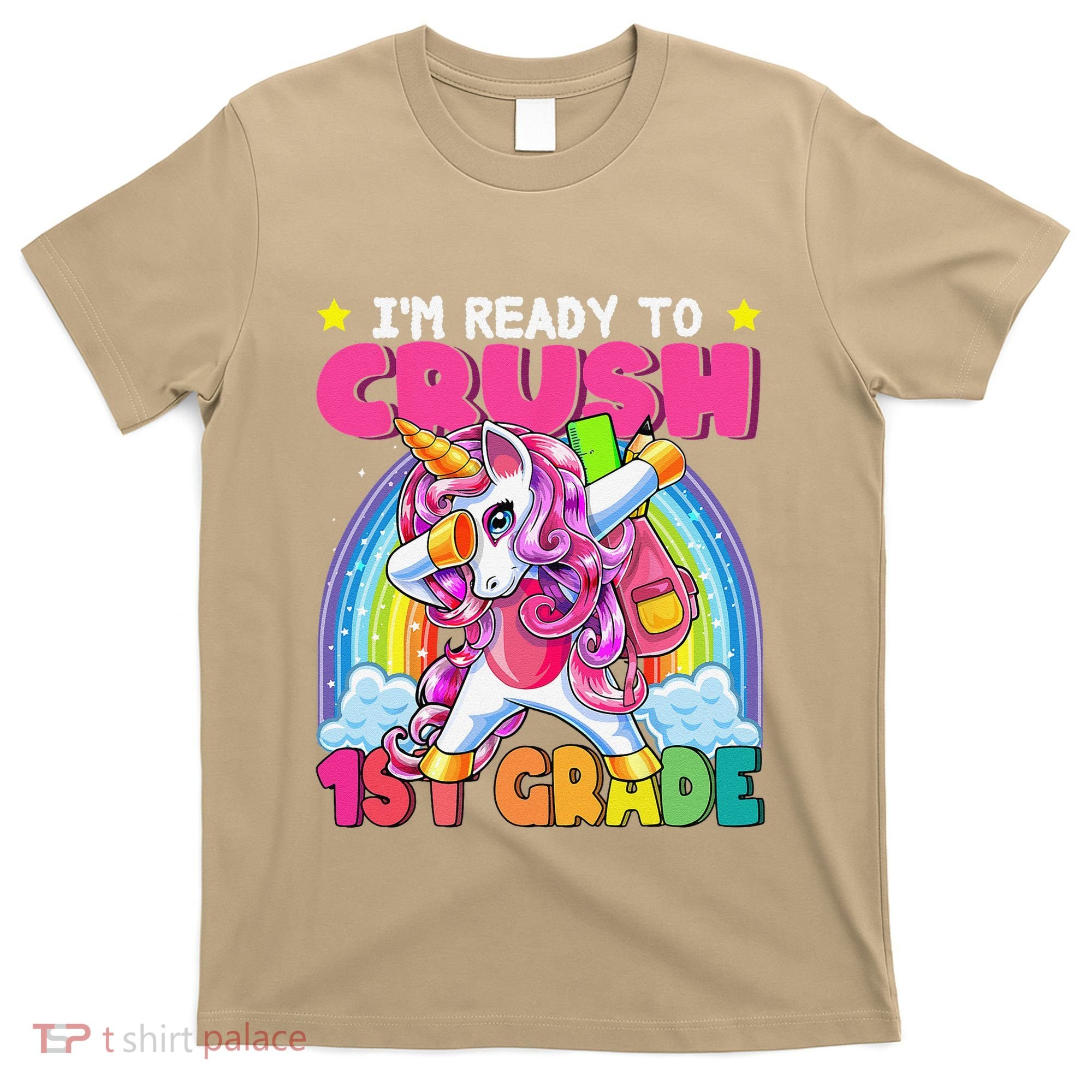 Crush 1st Grade Dabbing Unicorn Back To School Gift T-Shirt