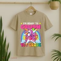Crush 1st Grade Dabbing Unicorn Back To School Gift T-Shirt thumb 2