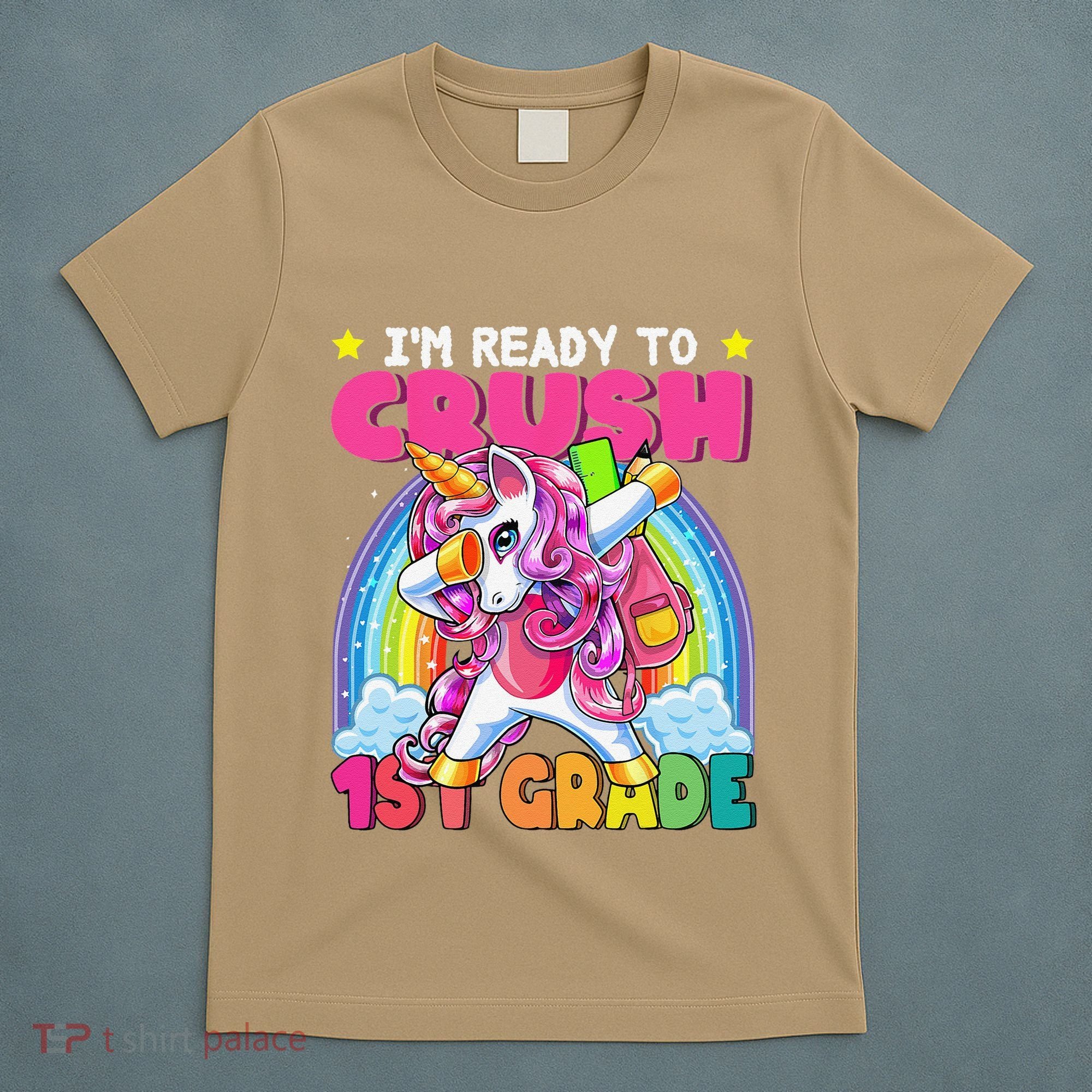 Crush 1st Grade Dabbing Unicorn Back To School Gift T-Shirt