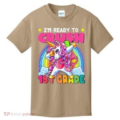 Crush 1st Grade Dabbing Unicorn Back To School Gift Kids T-Shirt