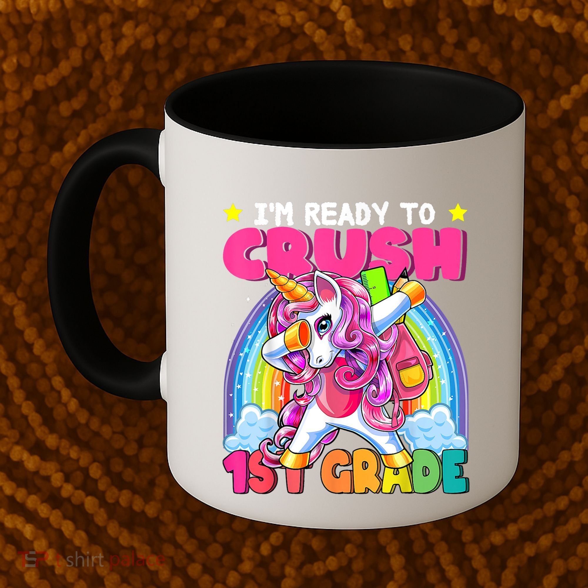 Crush 1st Grade Dabbing Unicorn Back To School Girl Gift Coffee Mug