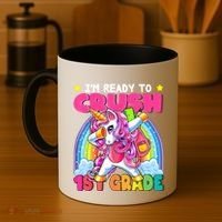 Crush 1st Grade Dabbing Unicorn Back To School Girl Gift Coffee Mug thumb 4