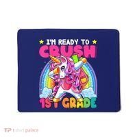 Crush 1st Grade Dabbing Unicorn Back To School Girl Gift Mousepad thumb 0