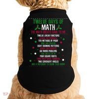 Christmas 12days Of Math Doggie Tank thumb 0