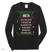 Christmas 12days Of Math Long Sleeve Shirt thumb 0