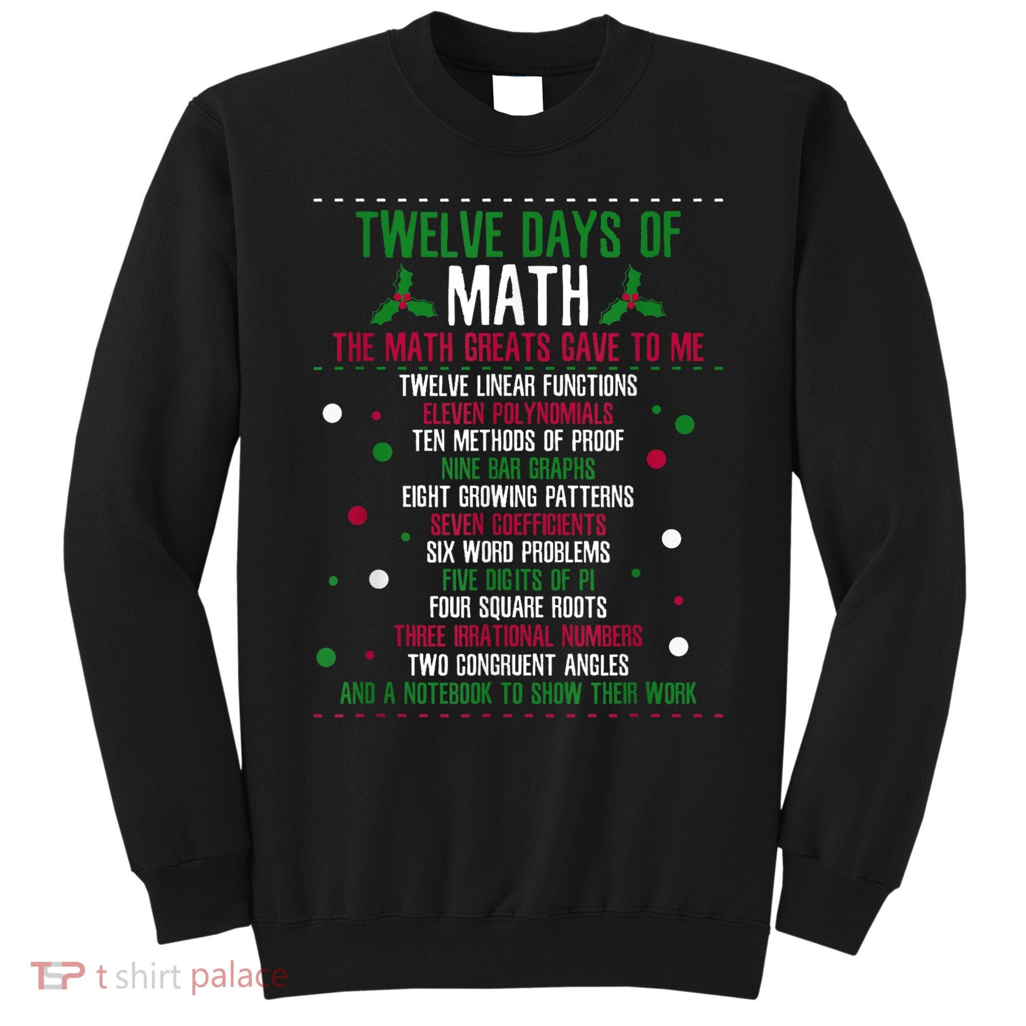 Christmas 12days Of Math Sweatshirt