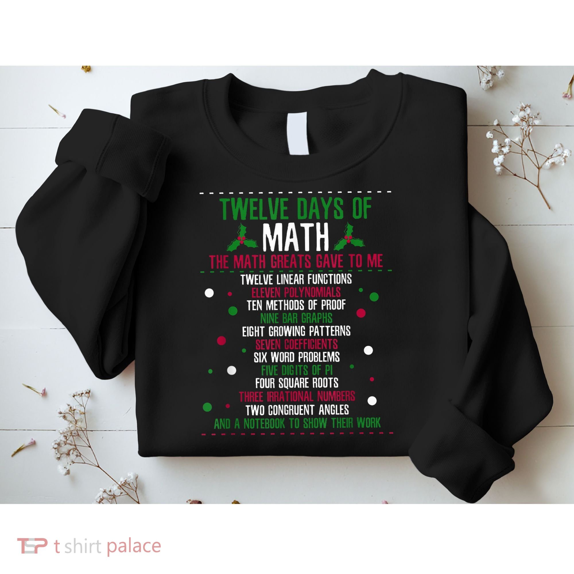 Christmas 12days Of Math Sweatshirt