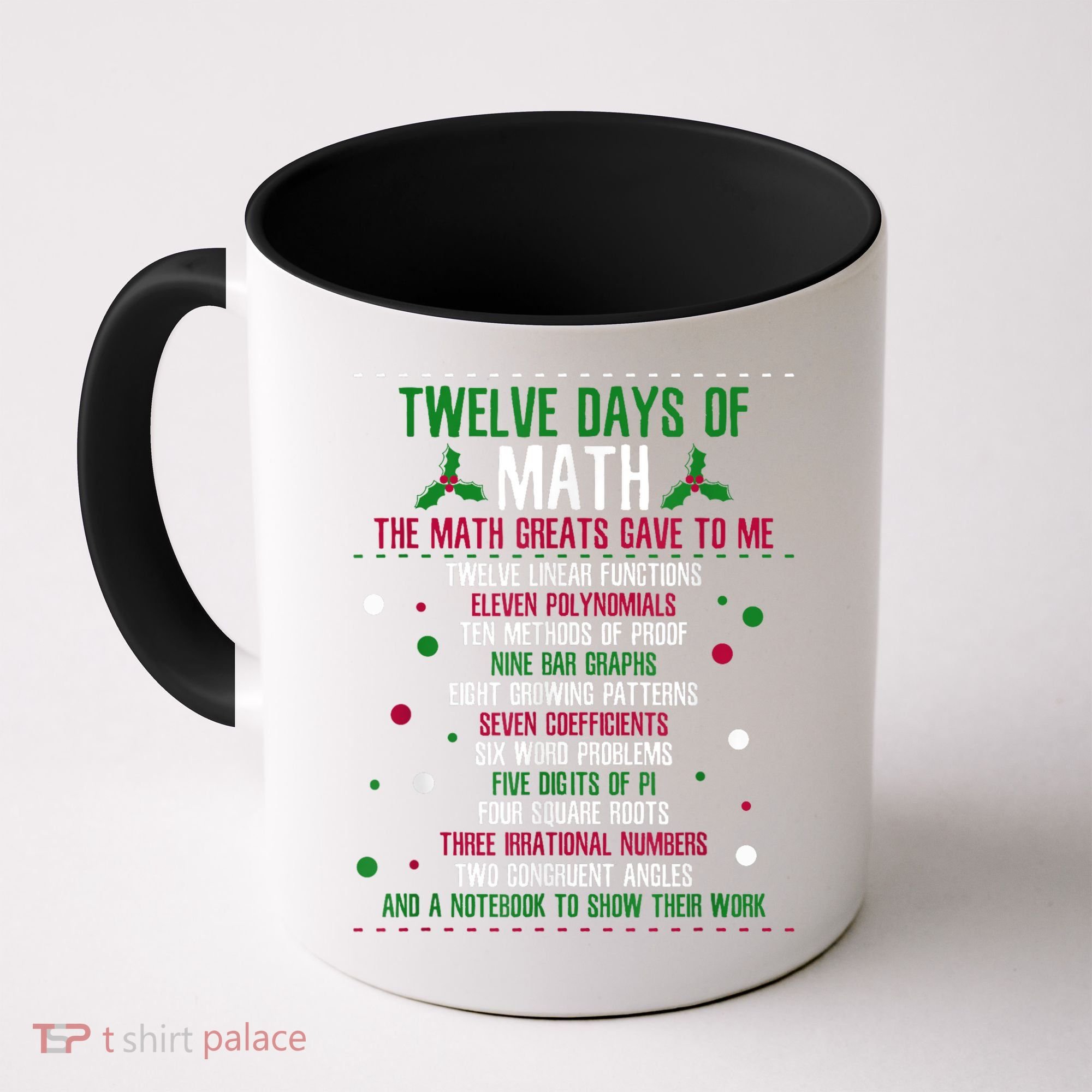 Christmas 12days Of Math Coffee Mug