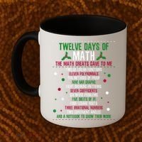 Christmas 12days Of Math Coffee Mug thumb 2