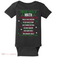 Christmas 12days Of Math Baby Bodysuit thumb 0