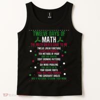 Christmas 12days Of Math Tank Top thumb 2