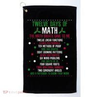 Christmas 12days Of Math Golf Towel thumb 0