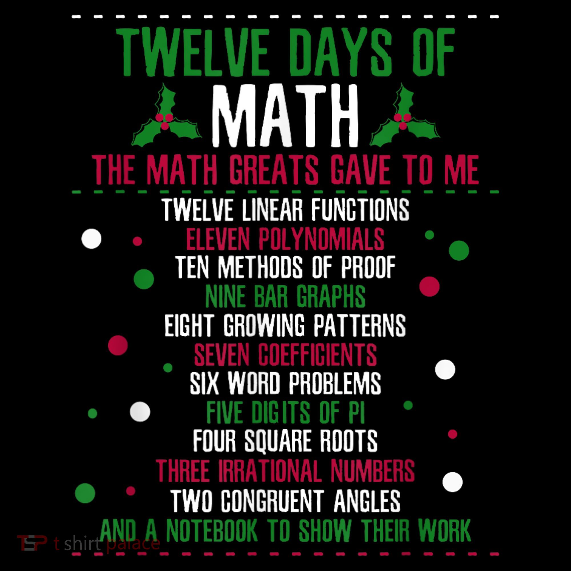 Christmas 12days Of Math Kids Sweatshirt