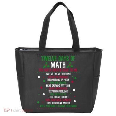 Christmas 12days Of Math Tote Bag