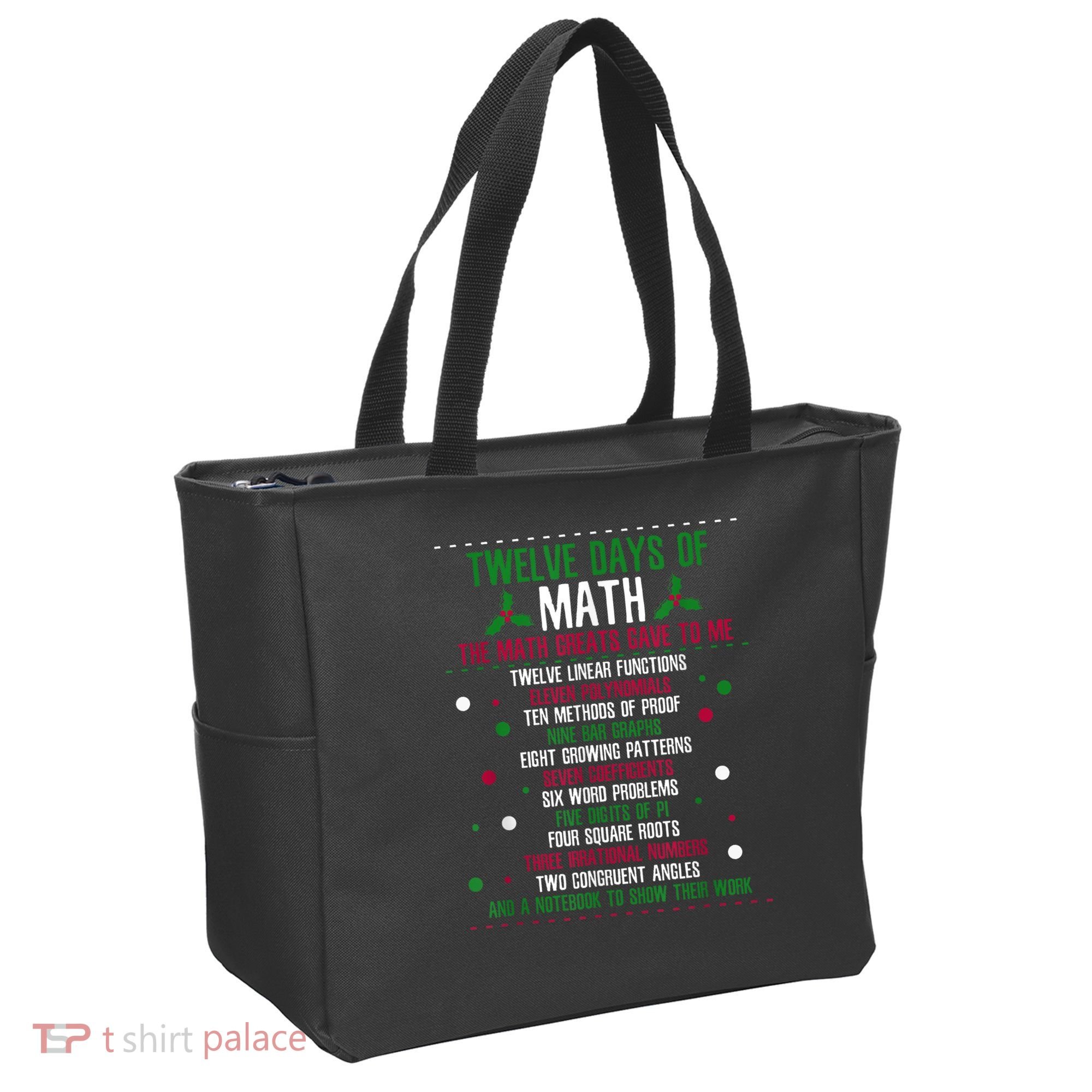 Christmas 12days Of Math Tote Bag