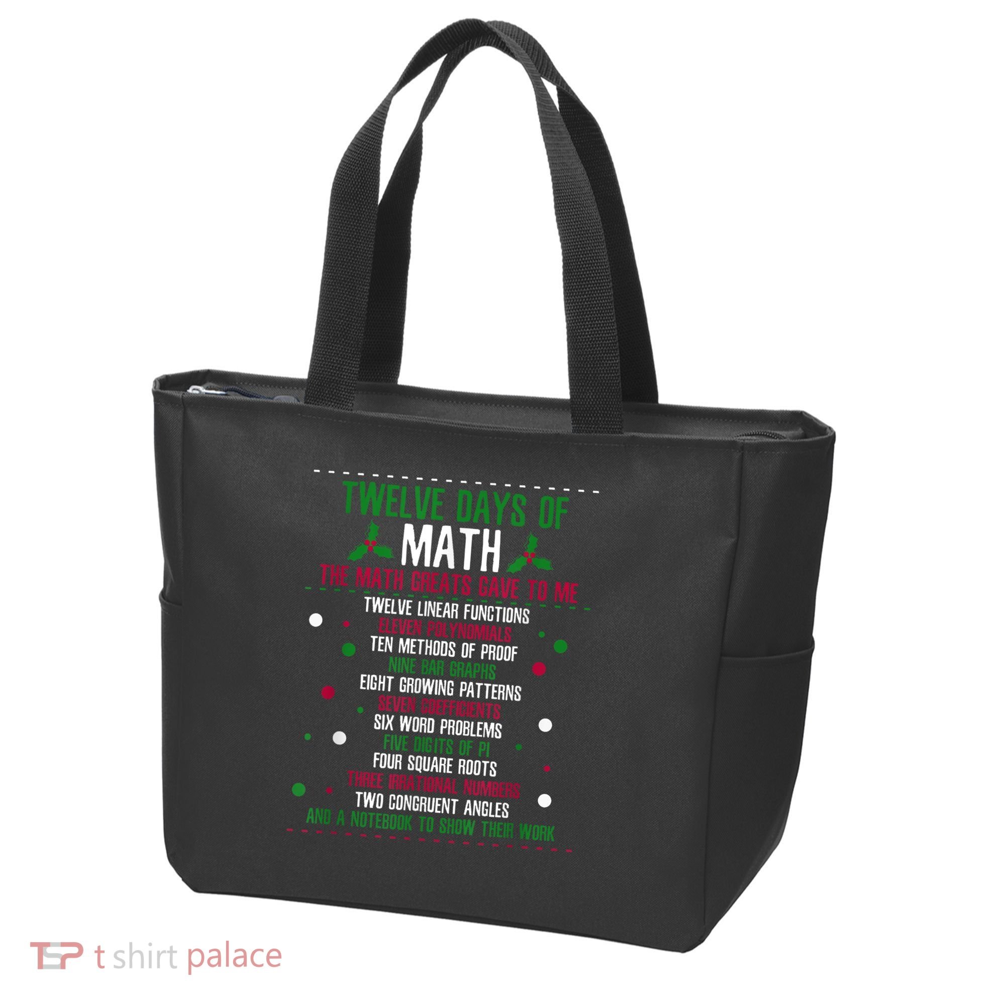 Christmas 12days Of Math Tote Bag