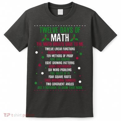 Christmas 12days Of Math T-Shirt