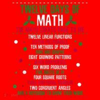 Christmas 12days Of Math Santa Hat thumb 1