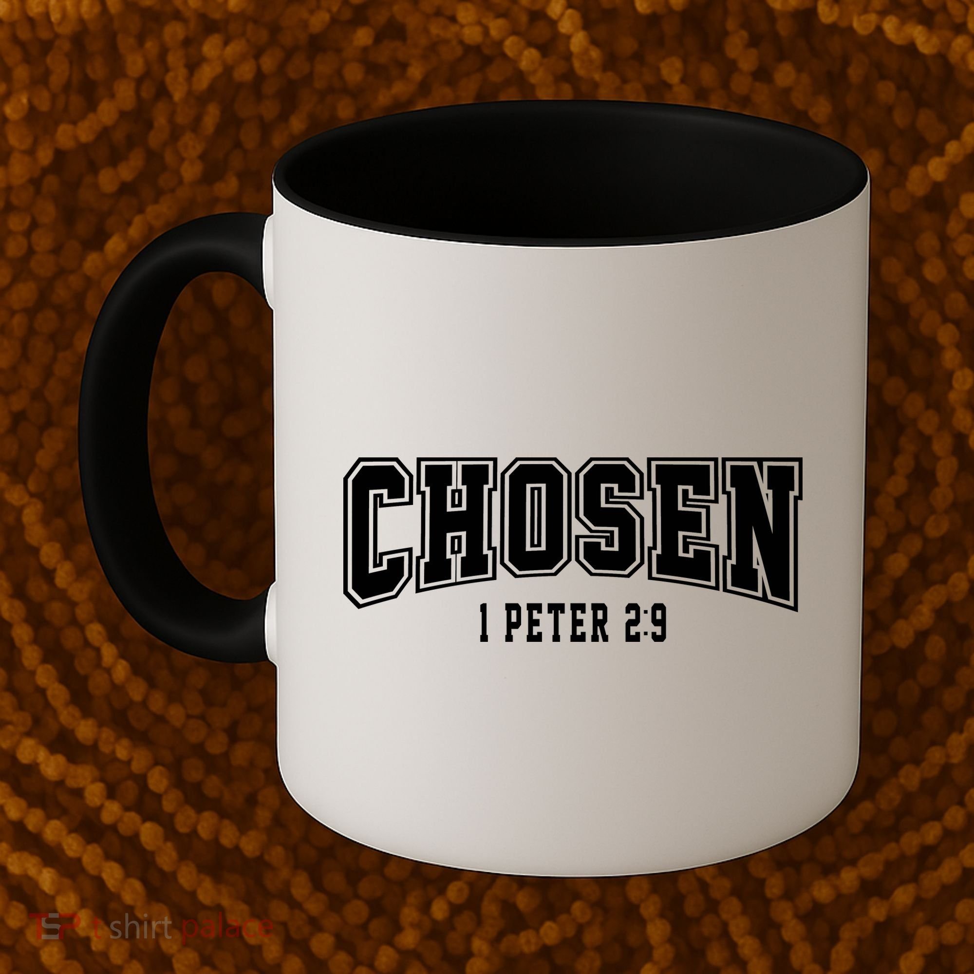 Chosen 1 Peter 2:9 Bible Verse Christian Coffee Mug