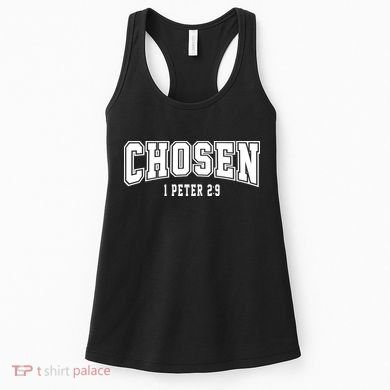 Chosen 1 Peter 2:9 Bible Verse Christian Women's Tank Top
