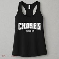 Chosen 1 Peter 2:9 Bible Verse Christian Women's Tank Top thumb 3