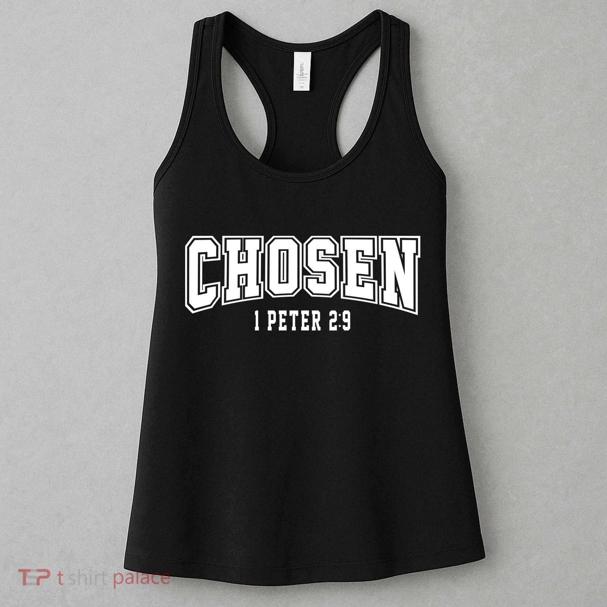 Chosen 1 Peter 2:9 Bible Verse Christian Women's Tank Top