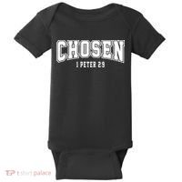 Chosen 1 Peter 2:9 Bible Verse Christian Baby Bodysuit thumb 0