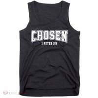Chosen 1 Peter 2:9 Bible Verse Christian Tank Top thumb 0