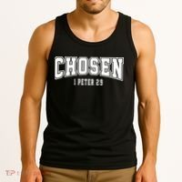 Chosen 1 Peter 2:9 Bible Verse Christian Tank Top thumb 3