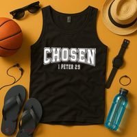 Chosen 1 Peter 2:9 Bible Verse Christian Tank Top thumb 4