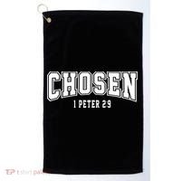 Chosen 1 Peter 2:9 Bible Verse Christian Golf Towel thumb 0