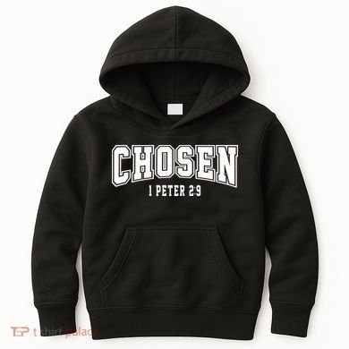 Chosen 1 Peter 2:9 Bible Verse Christian Kids Hoodie