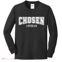 Chosen 1 Peter 2:9 Bible Verse Christian Kids Long Sleeve Shirt thumb 0