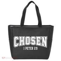 Chosen 1 Peter 2:9 Bible Verse Christian Tote Bag thumb 0
