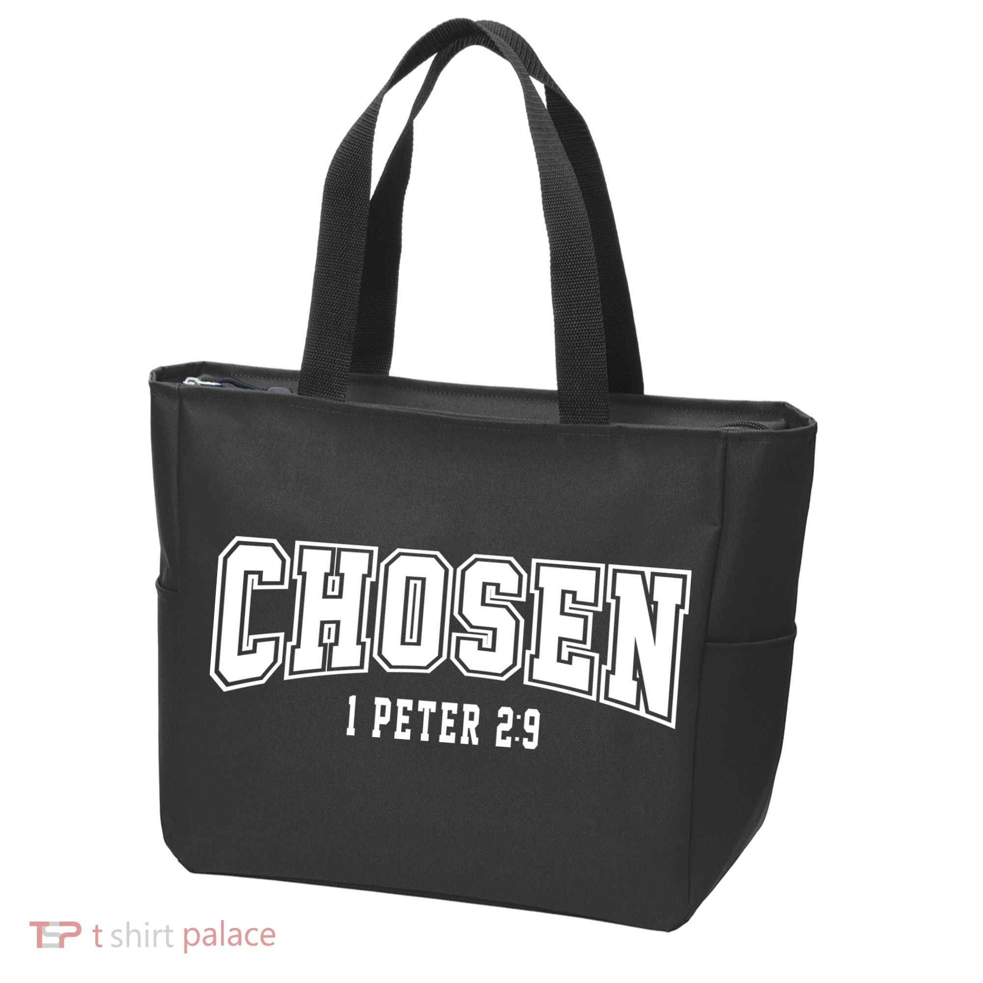 Chosen 1 Peter 2:9 Bible Verse Christian Tote Bag