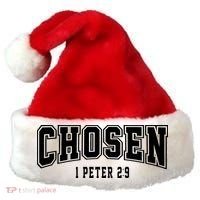 Chosen 1 Peter 2:9 Bible Verse Christian Santa Hat thumb 0