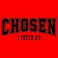 Chosen 1 Peter 2:9 Bible Verse Christian Santa Hat thumb 1