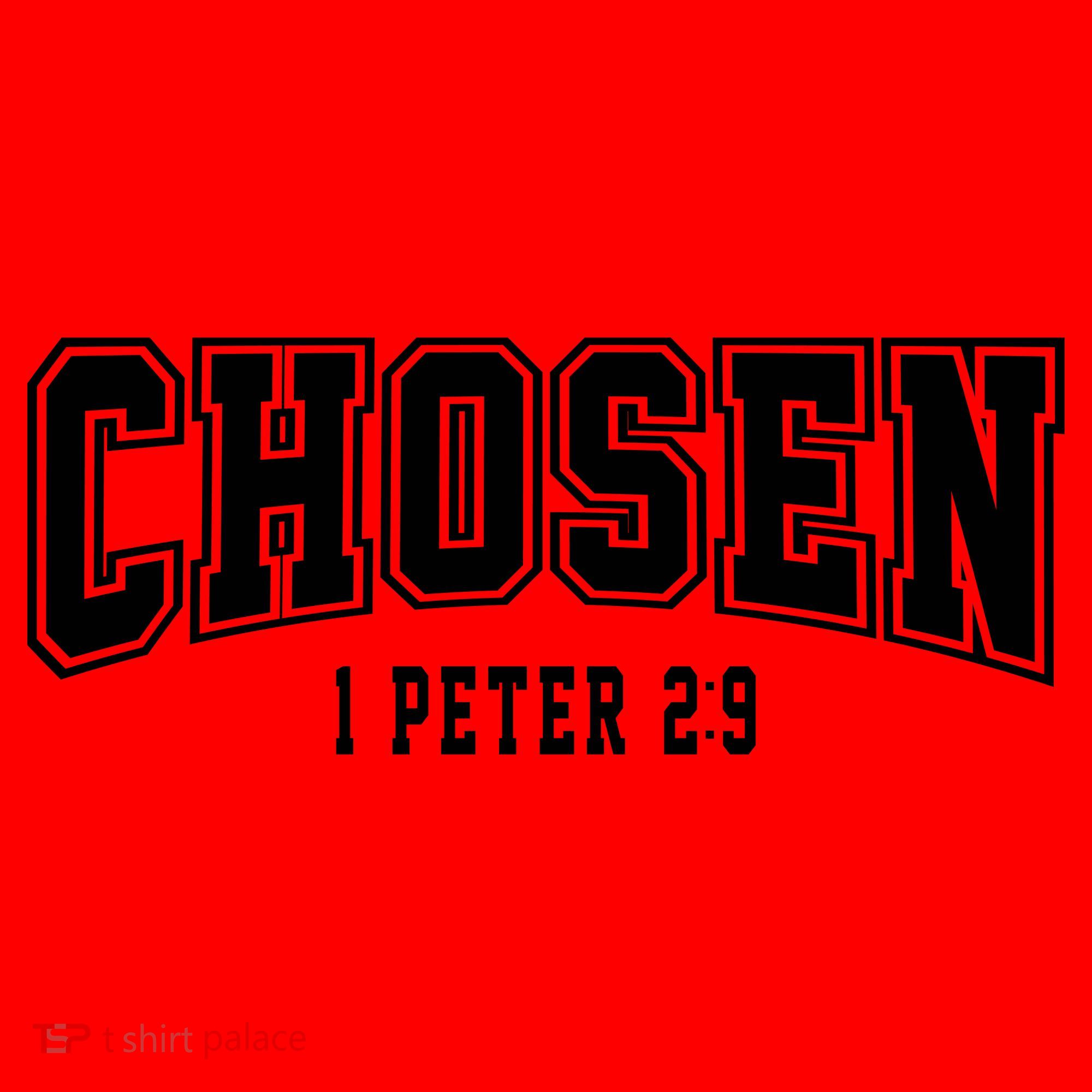 Chosen 1 Peter 2:9 Bible Verse Christian Santa Hat