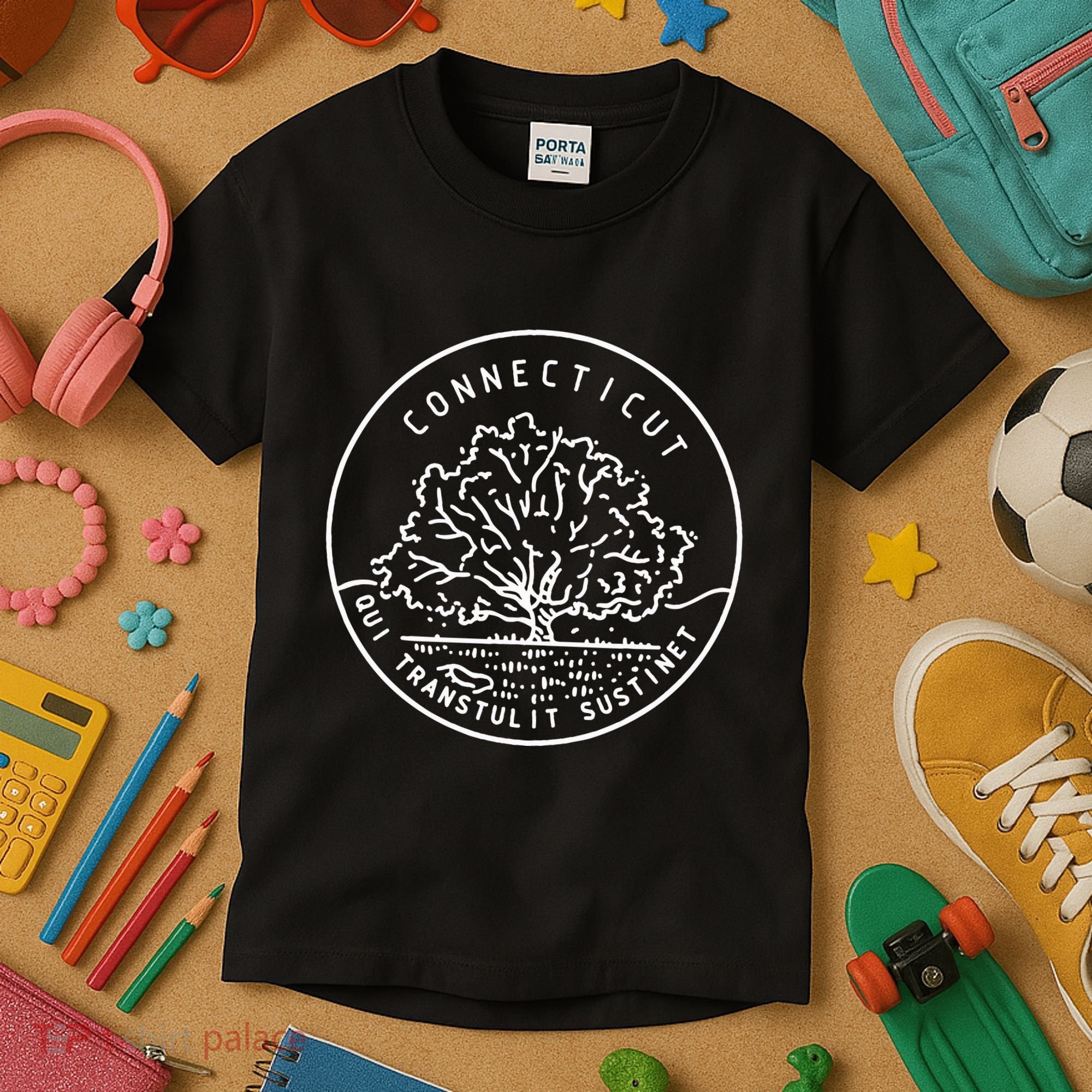 Connecticut 1788 State Of Connecticut Kids T-Shirt