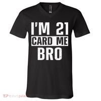Cool 21st Birthday For 21 Year Old Legal Age V-Neck T-Shirt thumb 0