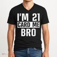 Cool 21st Birthday For 21 Year Old Legal Age V-Neck T-Shirt thumb 2
