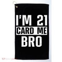 Cool 21st Birthday For 21 Year Old Legal Age Golf Towel thumb 0