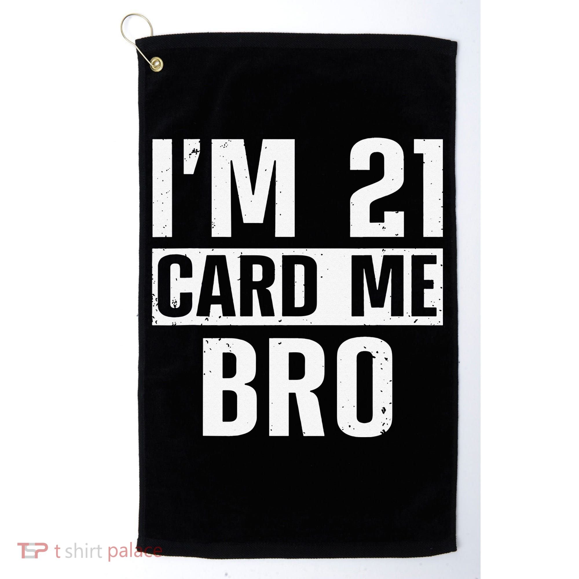 Cool 21st Birthday For 21 Year Old Legal Age Golf Towel