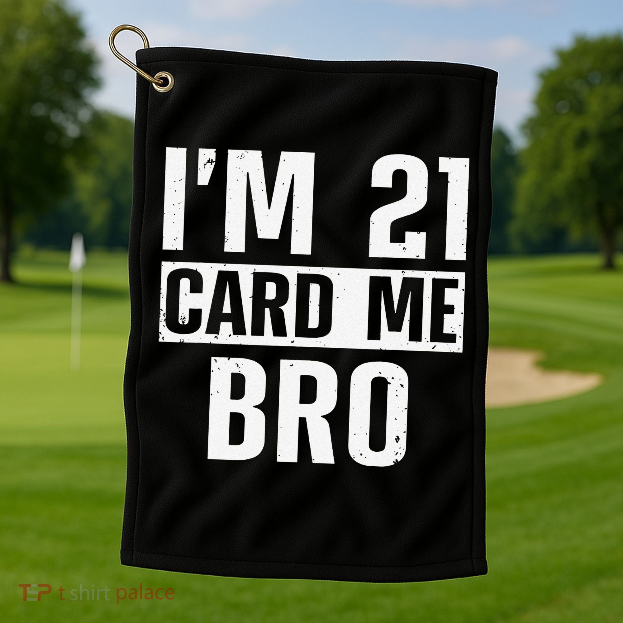 Cool 21st Birthday For 21 Year Old Legal Age Golf Towel
