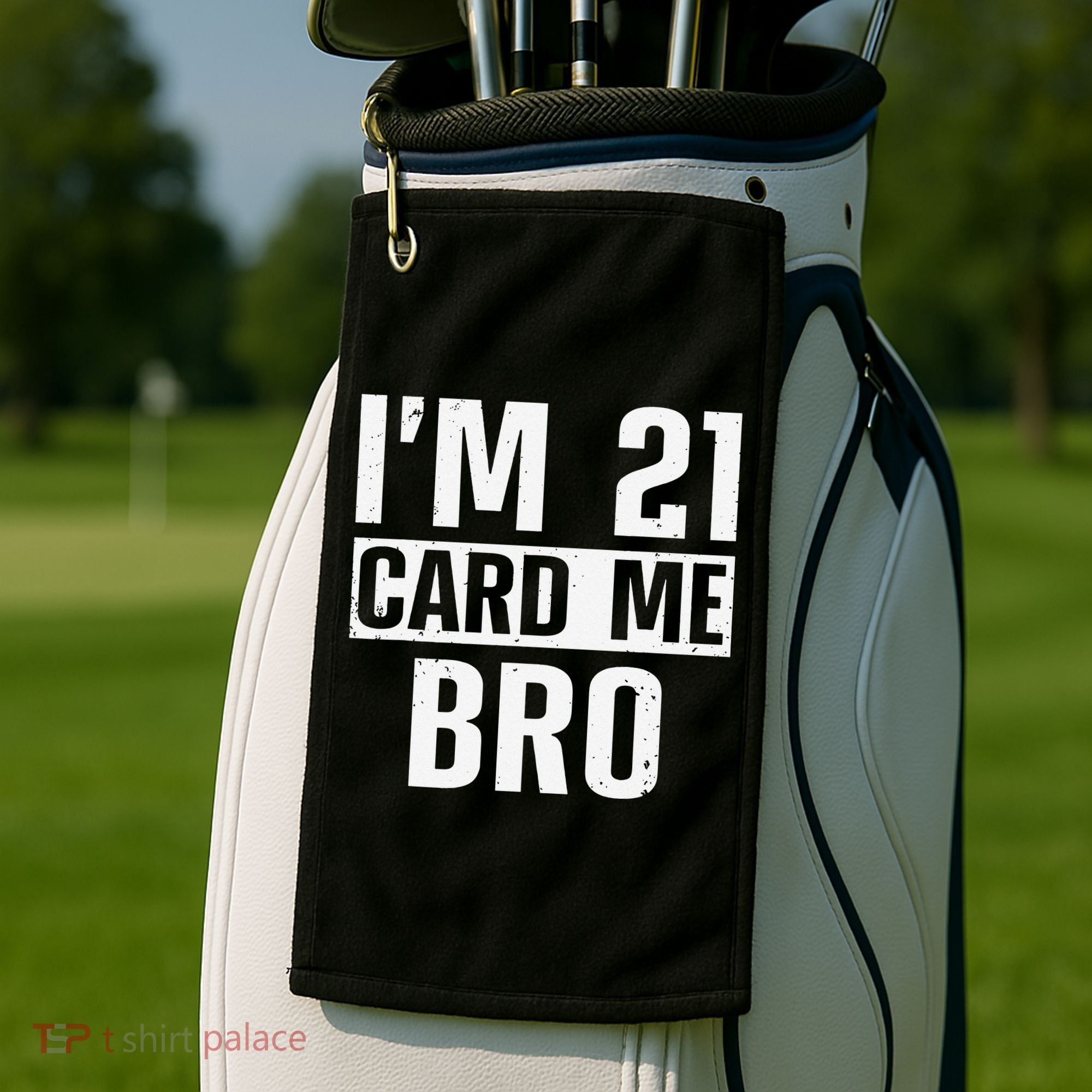 Cool 21st Birthday For 21 Year Old Legal Age Golf Towel