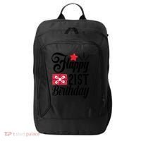 Celebrate 21st Birthday Milestone Graphic City Backpack thumb 0