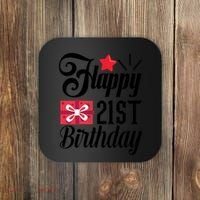 Celebrate 21st Birthday Milestone Graphic Coaster thumb 0