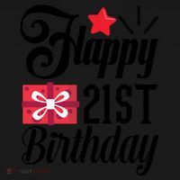 Celebrate 21st Birthday Milestone Graphic Coaster thumb 2